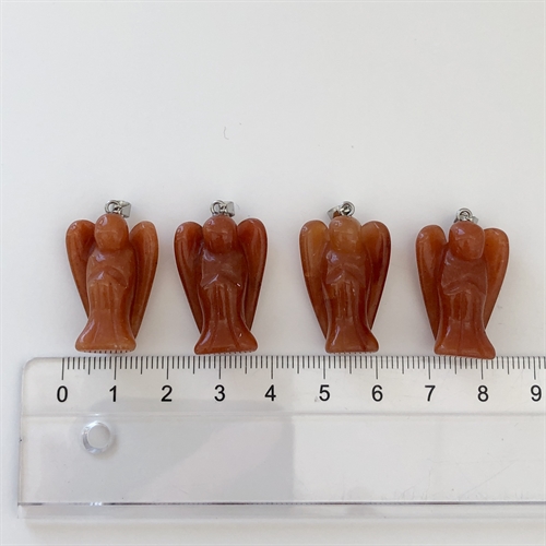 Karneol Engle Vedhæng ca. 3 cm